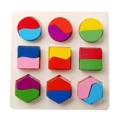 Baby Wooden Puzzles Montessori Toys 1 2 3 Years