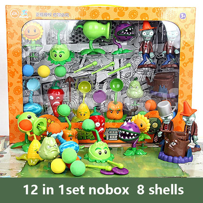 PVZ 2 Playset – Cactus, Peashooter & Cannon