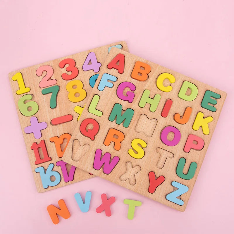 Baby Wooden Puzzles Montessori Toys 1 2 3 Years