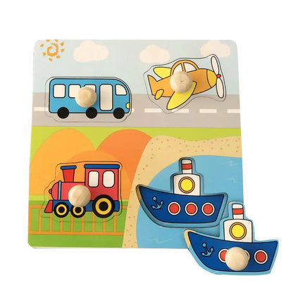 Baby Wooden Puzzles Montessori Toys 1 2 3 Years