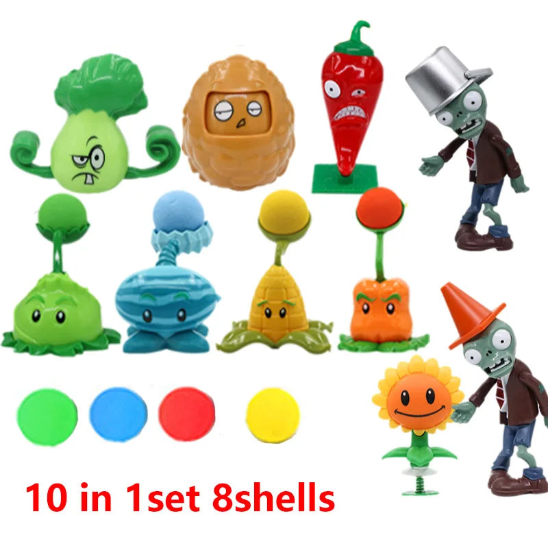 PVZ 2 Playset – Cactus, Peashooter & Cannon