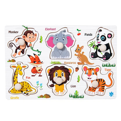 Baby Wooden Puzzles Montessori Toys 1 2 3 Years