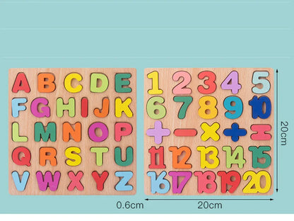 Baby Wooden Puzzles Montessori Toys 1 2 3 Years
