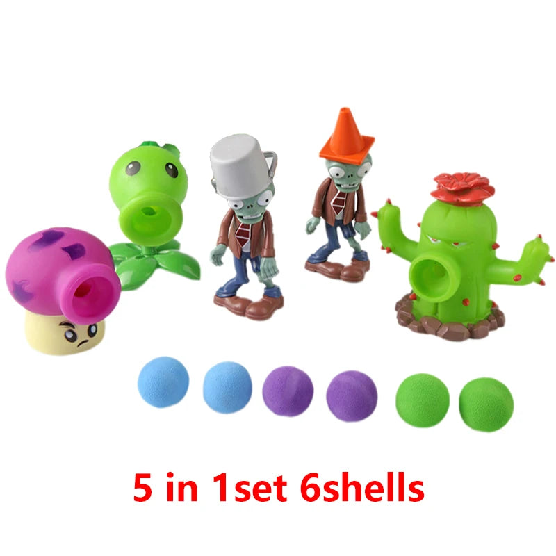 PVZ 2 Playset – Cactus, Peashooter & Cannon