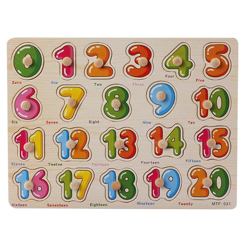 Baby Wooden Puzzles Montessori Toys 1 2 3 Years