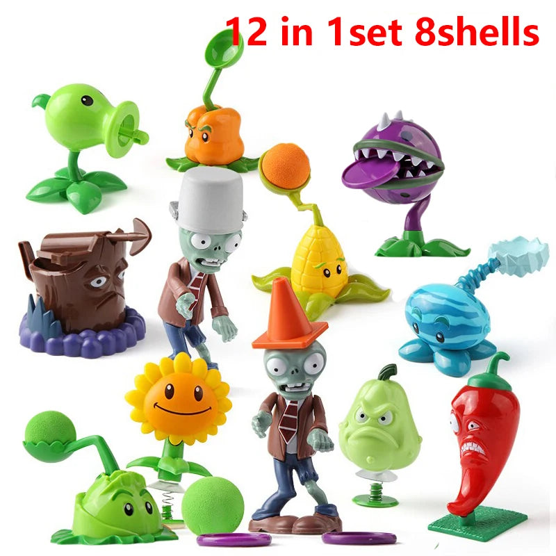 PVZ 2 Playset – Cactus, Peashooter & Cannon