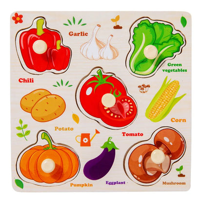 Baby Wooden Puzzles Montessori Toys 1 2 3 Years