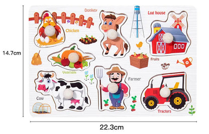 Baby Wooden Puzzles Montessori Toys 1 2 3 Years